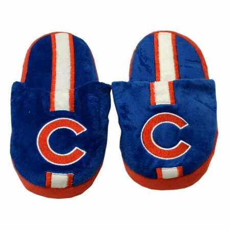FOREVER COLLECTIBLES Chicago Cubs Slippers - Youth 8-16 Stripe 8496623741